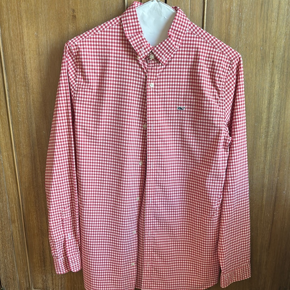 Men's Red Checkered Shirt